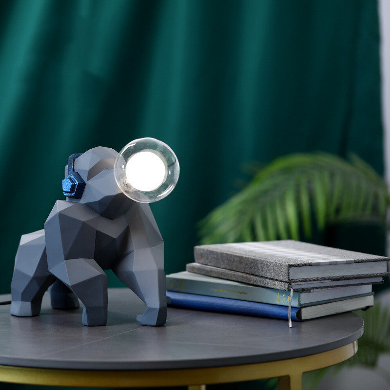 Geometric Gorilla Lamp