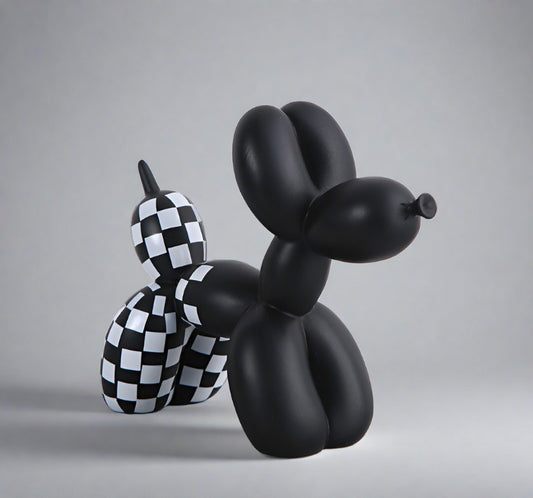  Black & White Balloon Dog 